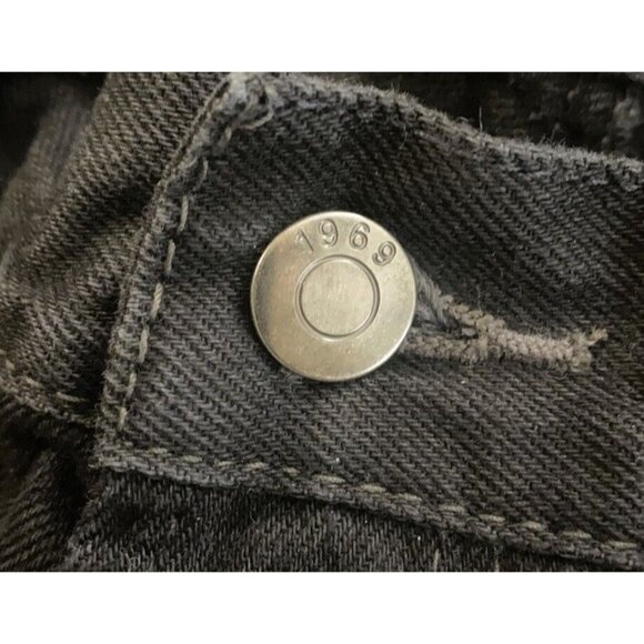 Gap 1969 Jeans Mens 36 x 32 Faded Black Standard Straight Fit Dark Wash Denim - Picture 4 of 7